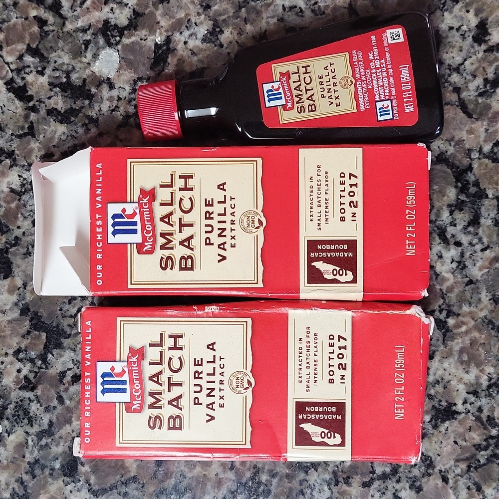 Lot of 2 McCormick Small Patch Pure vanilla Extract each 2 fl oz exp 03/26